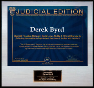 Derek Byrd Awards Accolades